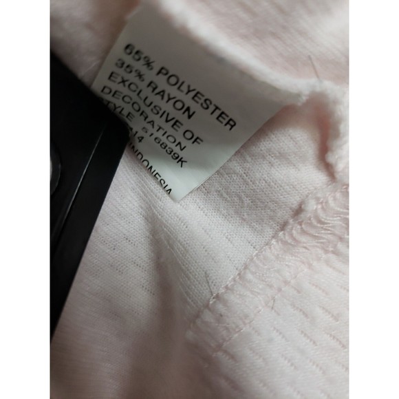 Miss Elaine Essentials womens M PINK Long Gown Long Sleeve - Picture 8 of 9